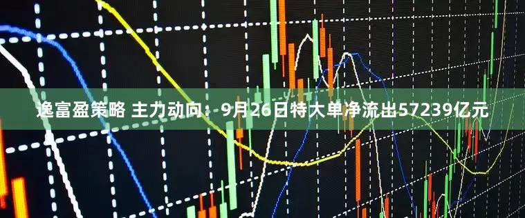 逸富盈策略 主力动向：9月26日特大单净流出57239亿元